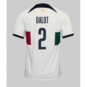 Fotballdrakt Herre Portugal Diogo Dalot #2 Bortetrøye FIFA VM 2022 Kortermet