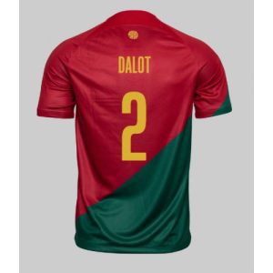 Fotballdrakt Herre Portugal Diogo Dalot #2 Hjemmetrøye FIFA VM 2022 Kortermet