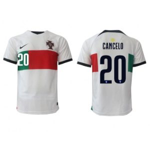 Fotballdrakt Herre Portugal Joao Cancelo #20 Bortetrøye FIFA VM 2022 Kortermet