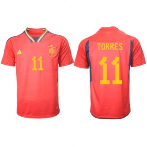 Fotballdrakt Herre Spania Ferran Torres #11 Hjemmetrøye FIFA VM 2022 Kortermet