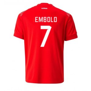 Fotballdrakt Herre Sveits Breel Embolo #7 Hjemmetrøye FIFA VM 2022 Kortermet