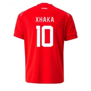 Fotballdrakt Herre Sveits Granit Xhaka #10 Hjemmetrøye FIFA VM 2022 Kortermet