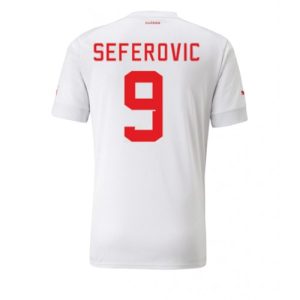 Fotballdrakt Herre Sveits Haris Seferovic #9 Bortetrøye FIFA VM 2022 Kortermet