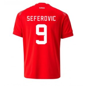 Fotballdrakt Herre Sveits Haris Seferovic #9 Hjemmetrøye FIFA VM 2022 Kortermet