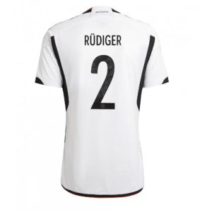 Fotballdrakt Herre Tyskland Antonio Rudiger #2 Hjemmetrøye FIFA VM 2022 Kortermet
