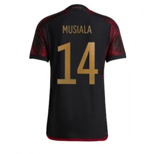 Fotballdrakt Herre Tyskland Jamal Musiala #14 Bortetrøye FIFA VM 2022 Kortermet