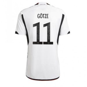 Fotballdrakt Herre Tyskland Mario Gotze #11 Hjemmetrøye FIFA VM 2022 Kortermet