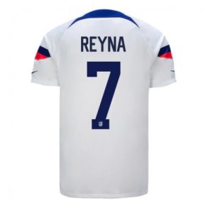 Fotballdrakt Herre forente stater Giovanni Reyna #7 Hjemmetrøye FIFA VM 2022 Kortermet