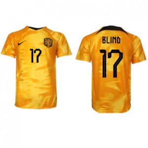Fotballdrakt til Herre Nederland Daley Blind #17 Hjemmetrøye FIFA VM 2022 Kortermet