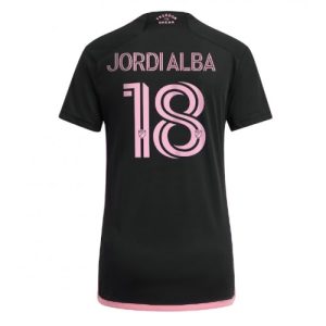 Inter Miami Fotballdrakt Dame Jordi Alba #18 Bortetrøye 2023-24 Kortermet