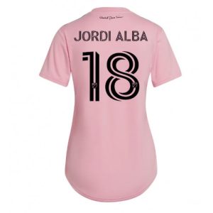 Inter Miami Fotballdrakt Dame Jordi Alba #18 Hjemmetrøye 2023-24 Kortermet