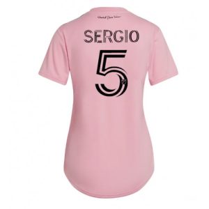 Inter Miami Fotballdrakt Dame Sergio Busquets #5 Hjemmetrøye 2023-24 Kortermet