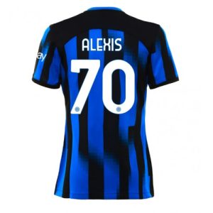 Inter Milan Fotballdrakt Dame Alexis Sanchez #70 Hjemmetrøye 2023-24 Kortermet