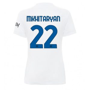 Inter Milan Fotballdrakt Dame Henrikh Mkhitaryan #22 Bortetrøye 2023-24 Kortermet