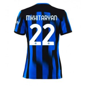 Inter Milan Fotballdrakt Dame Henrikh Mkhitaryan #22 Hjemmetrøye 2023-24 Kortermet
