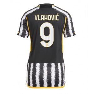 Juventus Fotballdrakt Dame Dusan Vlahovic #9 Hjemmetrøye 2023-24 Kortermet