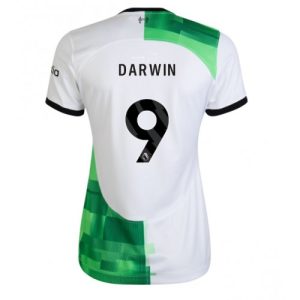 Liverpool Fotballdrakt Dame Darwin Nunez #9 Bortetrøye 2023-24 Kortermet