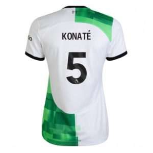Liverpool Fotballdrakt Dame Ibrahima Konate #5 Bortetrøye 2023-24 Kortermet