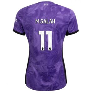Liverpool Fotballdrakt Dame Mohamed Salah #11 Tredje Trøye 2023-24 Kortermet