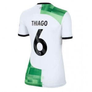 Liverpool Fotballdrakt Dame Thiago Alcantara #6 Bortetrøye 2023-24 Kortermet