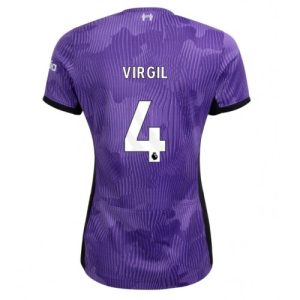 Liverpool Fotballdrakt Dame Virgil van Dijk #4 Tredje Trøye 2023-24 Kortermet
