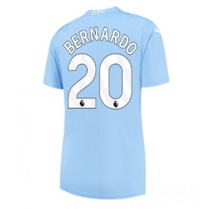 Manchester City Fotballdrakt Dame Bernardo Silva #20 Hjemmetrøye 2023-24 Kortermet