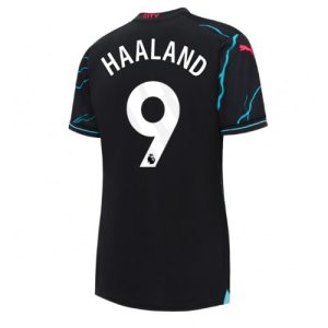 Manchester City Fotballdrakt Dame Erling Haaland #9 Tredje Trøye 2023-24 Kortermet