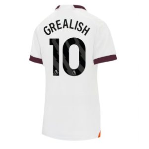 Manchester City Fotballdrakt Dame Jack Grealish #10 Bortetrøye 2023-24 Kortermet