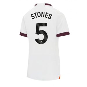 Manchester City Fotballdrakt Dame John Stones #5 Bortetrøye 2023-24 Kortermet