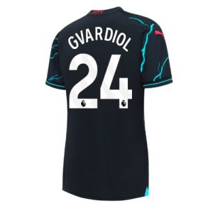 Manchester City Fotballdrakt Dame Josko Gvardiol #24 Tredje Trøye 2023-24 Kortermet