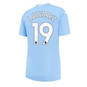 Manchester City Fotballdrakt Dame Julian Alvarez #19 Hjemmetrøye 2023-24 Kortermet