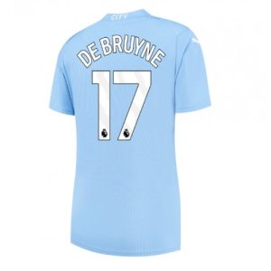 Manchester City Fotballdrakt Dame Kevin De Bruyne #17 Hjemmetrøye 2023-24 Kortermet
