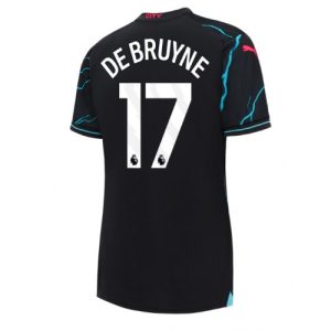 Manchester City Fotballdrakt Dame Kevin De Bruyne #17 Tredje Trøye 2023-24 Kortermet