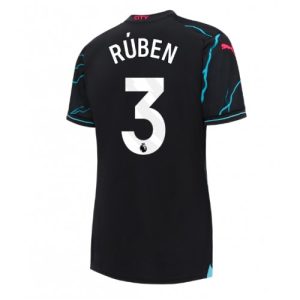 Manchester City Fotballdrakt Dame Ruben Dias #3 Tredje Trøye 2023-24 Kortermet