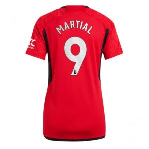 Manchester United Fotballdrakt Dame Anthony Martial #9 Hjemmetrøye 2023-24 Kortermet