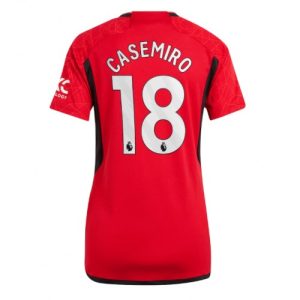 Manchester United Fotballdrakt Dame Casemiro #18 Hjemmetrøye 2023-24 Kortermet