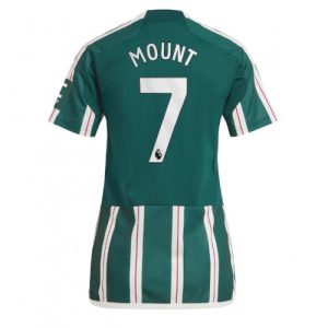 Manchester United Fotballdrakt Dame Mason Mount #7 Bortetrøye 2023-24 Kortermet