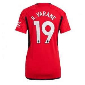 Manchester United Fotballdrakt Dame Raphael Varane #19 Hjemmetrøye 2023-24 Kortermet