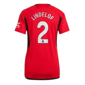 Manchester United Fotballdrakt Dame Victor Lindelof #2 Hjemmetrøye 2023-24 Kortermet