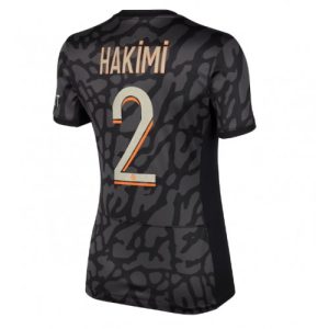 Paris Saint-Germain Fotballdrakt Dame Achraf Hakimi #2 Tredje Trøye 2023-24 Kortermet