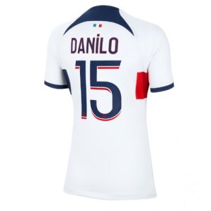 Paris Saint-Germain Fotballdrakt Dame Danilo Pereira #15 Bortetrøye 2023-24 Kortermet