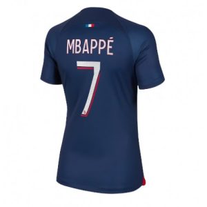 Paris Saint-Germain Fotballdrakt Dame Kylian Mbappe #7 Hjemmetrøye 2023-24 Kortermet