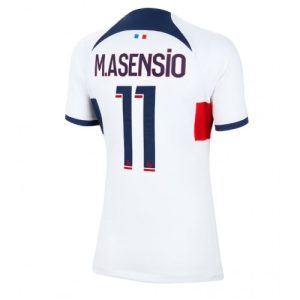 Paris Saint-Germain Fotballdrakt Dame Marco Asensio #11 Bortetrøye 2023-24 Kortermet