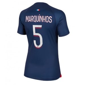 Paris Saint-Germain Fotballdrakt Dame Marquinhos #5 Hjemmetrøye 2023-24 Kortermet