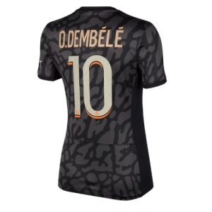Paris Saint-Germain Fotballdrakt Dame Ousmane Dembele #10 Tredje Trøye 2023-24 Kortermet