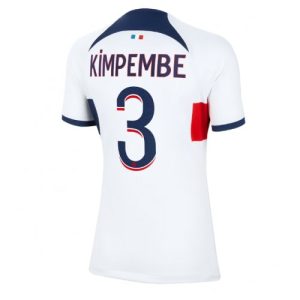 Paris Saint-Germain Fotballdrakt Dame Presnel Kimpembe #3 Bortetrøye 2023-24 Kortermet