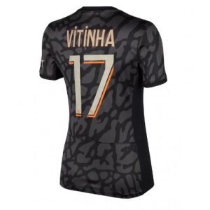 Paris Saint-Germain Fotballdrakt Dame Vitinha Ferreira #17 Tredje Trøye 2023-24 Kortermet