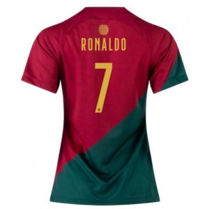 Portugal Fotballdrakt Dame Cristiano Ronaldo #7 Hjemmetrøye FIFA VM 2022 Kortermet