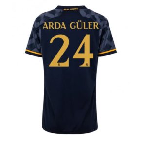 Real Madrid Fotballdrakt Dame Arda Guler #24 Bortetrøye 2023-24 Kortermet