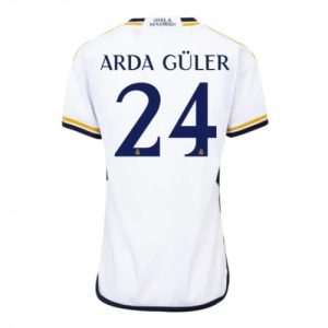 Real Madrid Fotballdrakt Dame Arda Guler #24 Hjemmetrøye 2023-24 Kortermet